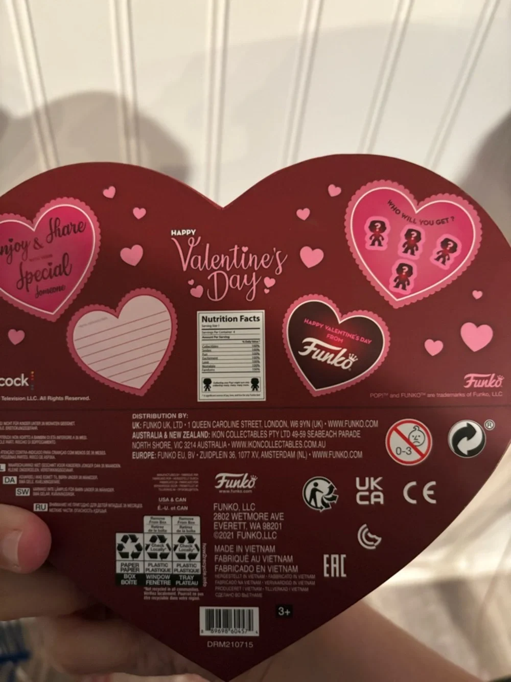 Funko Pop! The Office Valentine Heart Box - Red & Pink - Picture 2 of 3